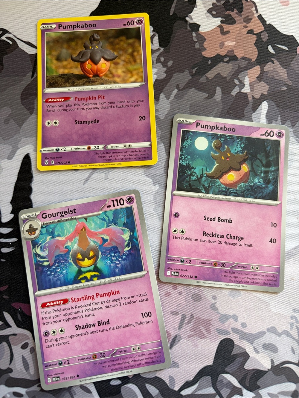 Pumpkaboo & Gourgeist Evolution Collection Lot | 3 Pokémon Cards | ✨5/$25✨